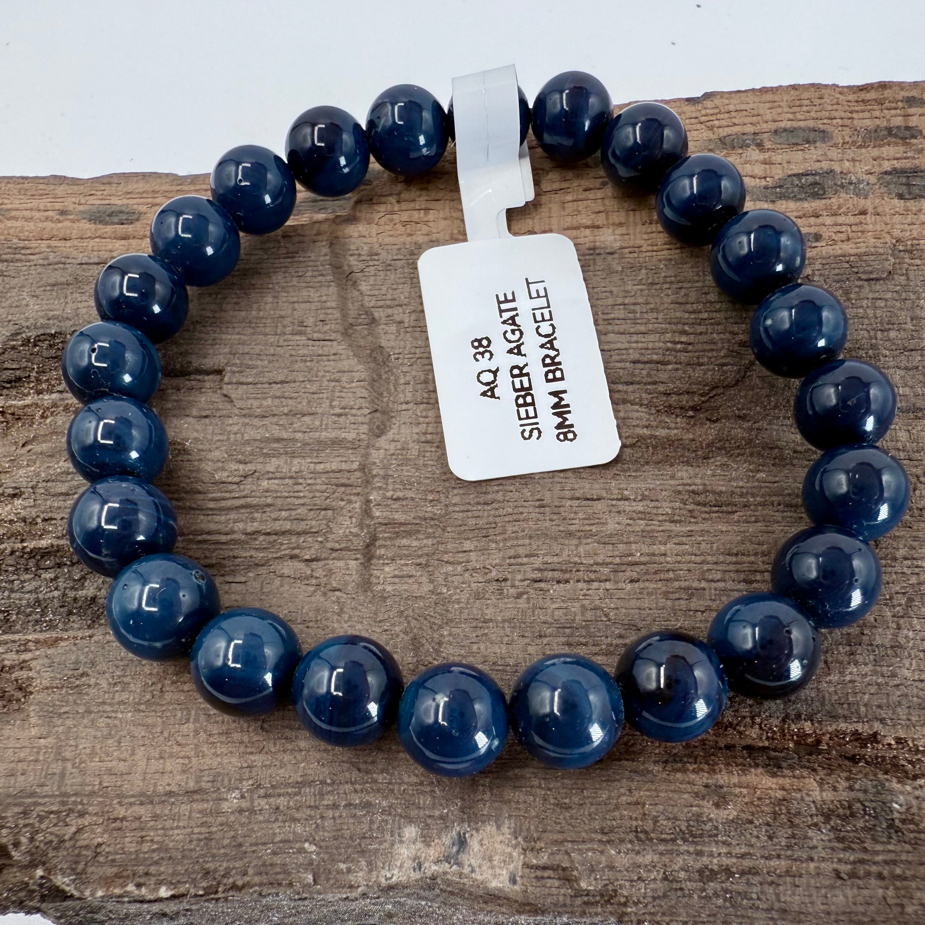 Sieber Agate 8mm Bracelet [AQ39]