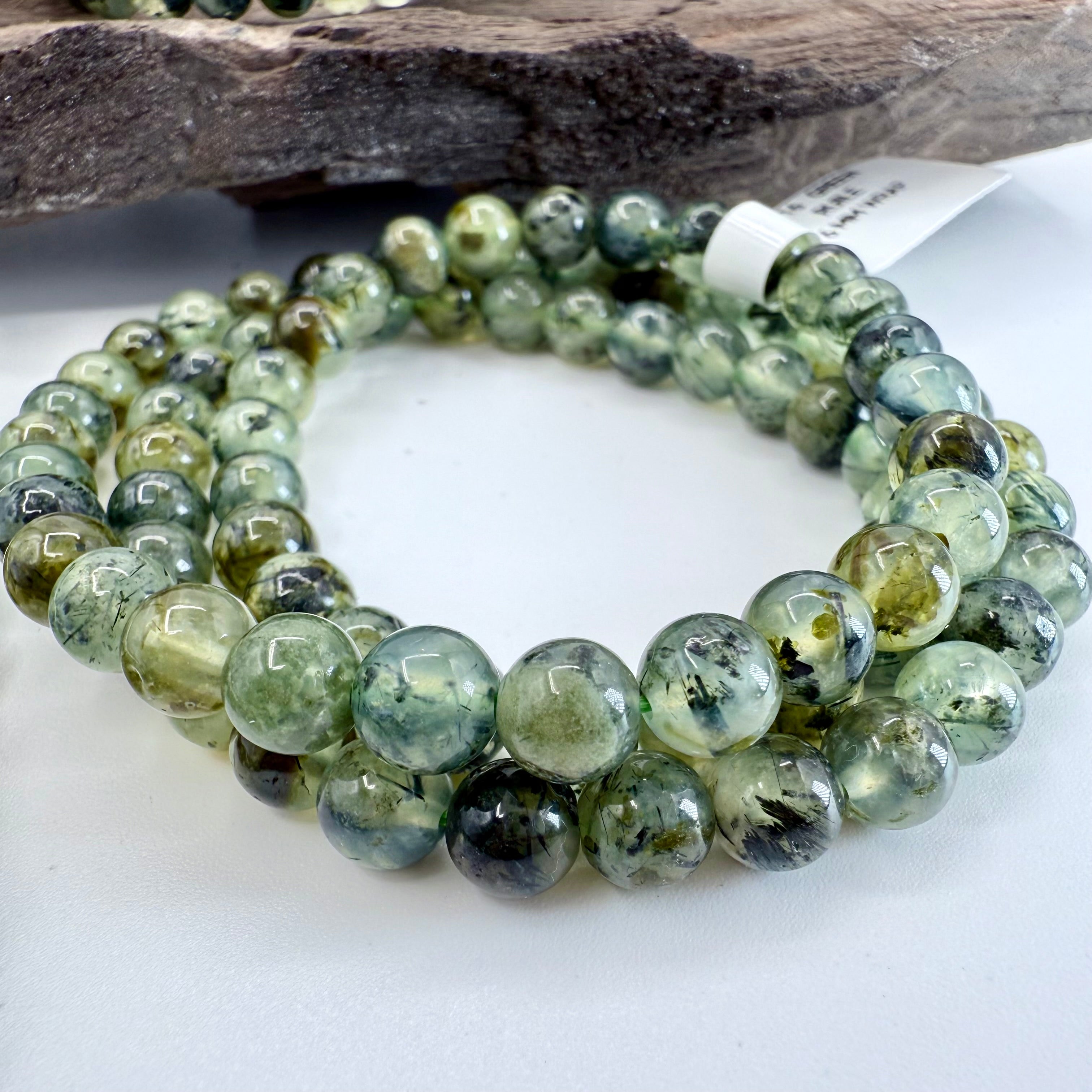 Prehnite Wrap 6mm Bracelet/Necklace [TK16]
