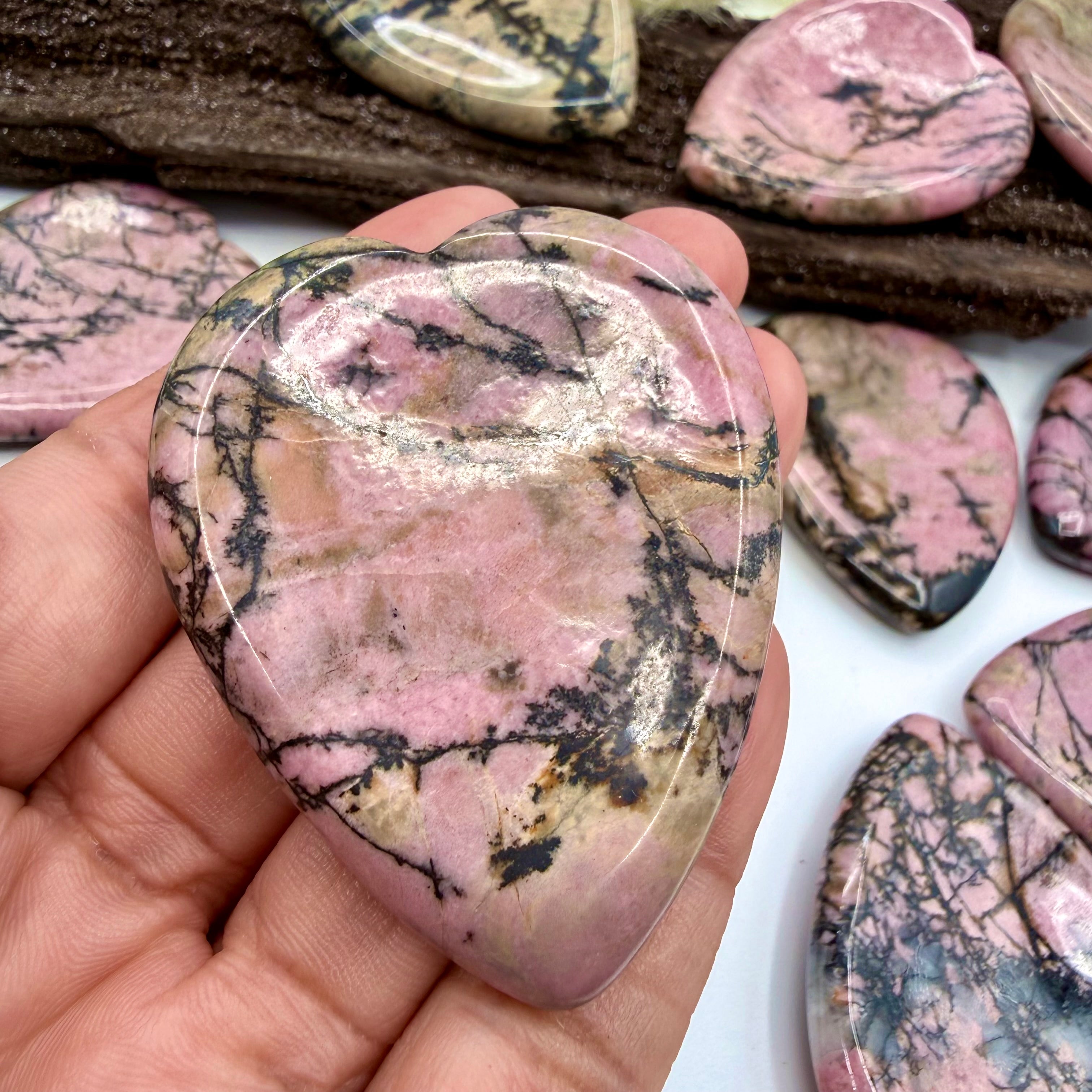 Rhodonite Calming Stones 40g Intuitively Picked