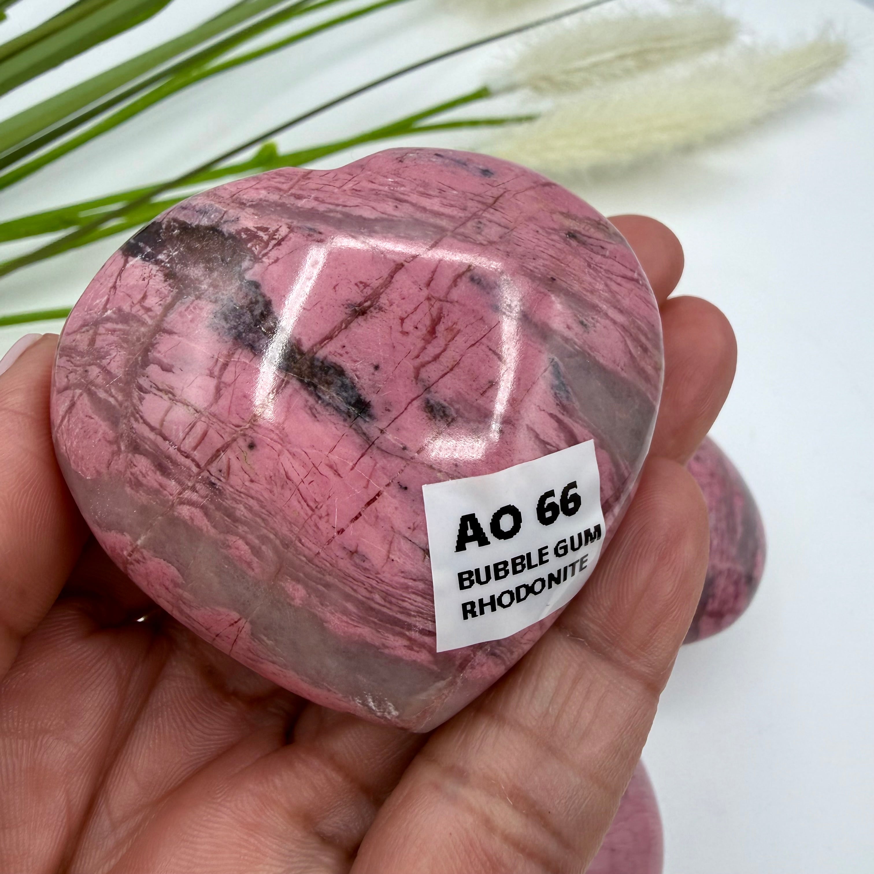 Peruvian Bubblegum Pink Rhodonite 140g
