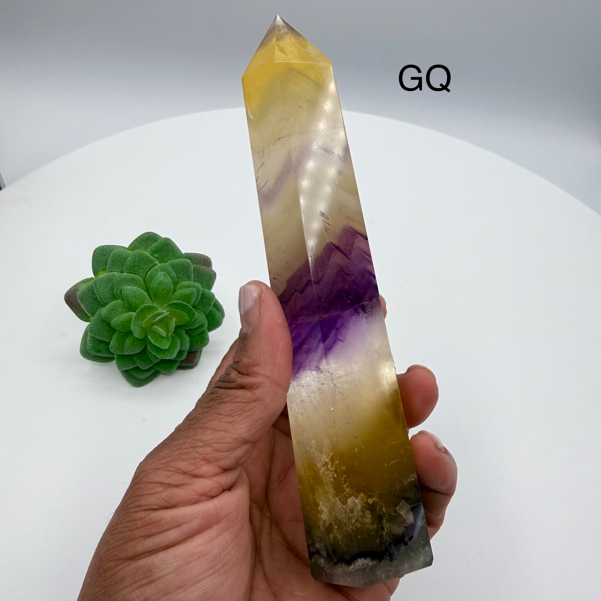 Yellow & Purple Fluorite Towers