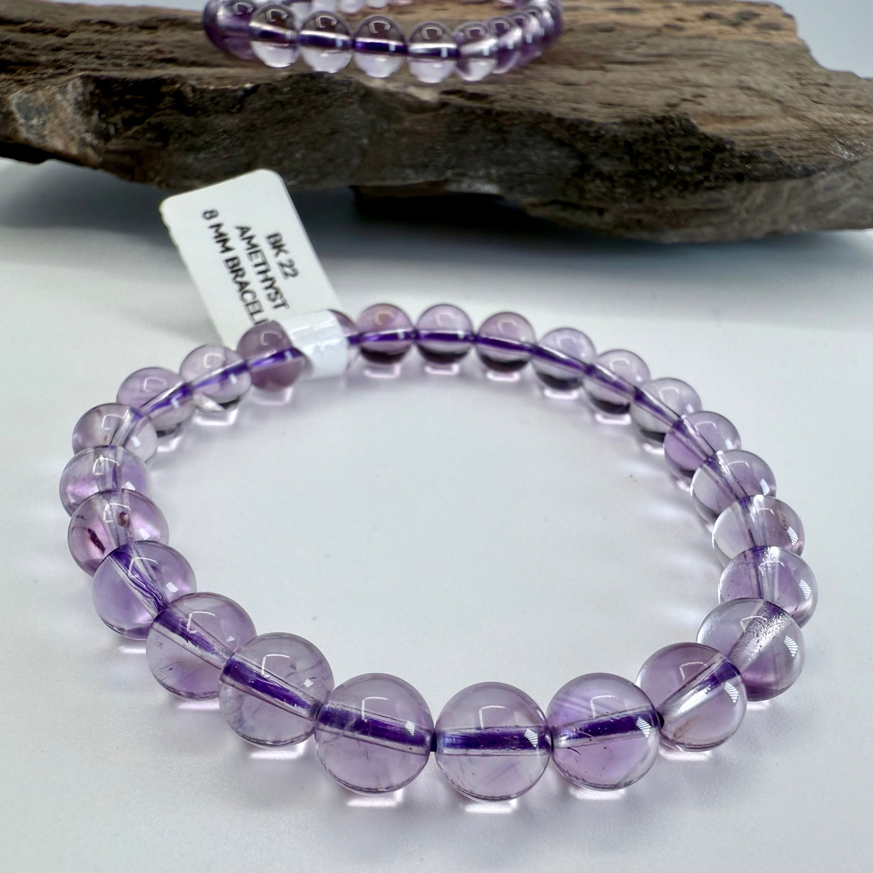 Light Amethyst 8mm Bracelet [BK22]