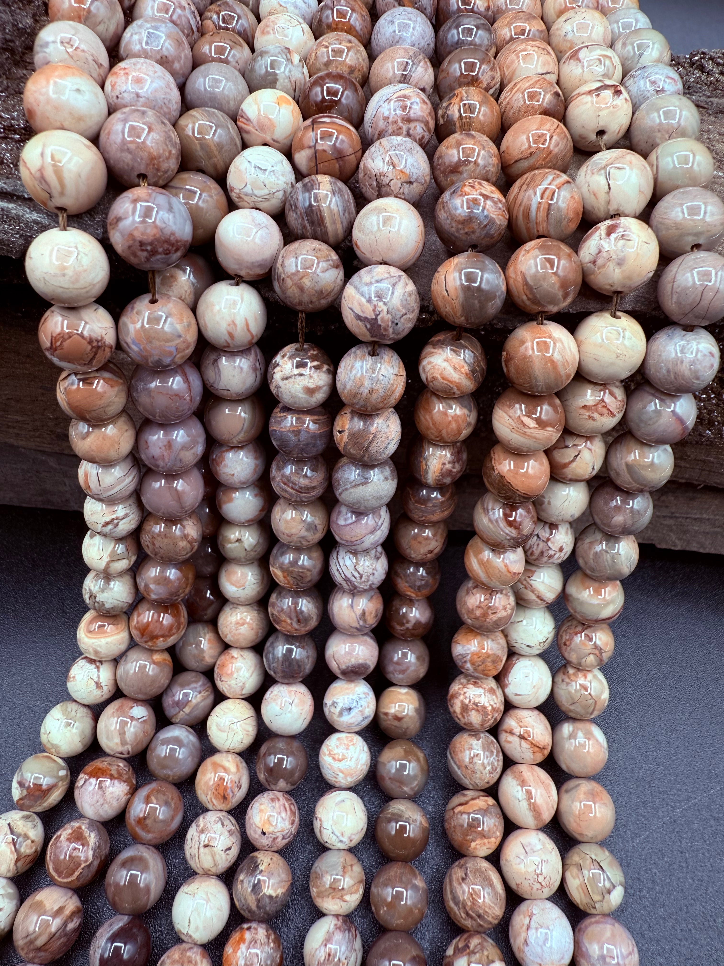 Alashan Agate 8mm Bead Strand