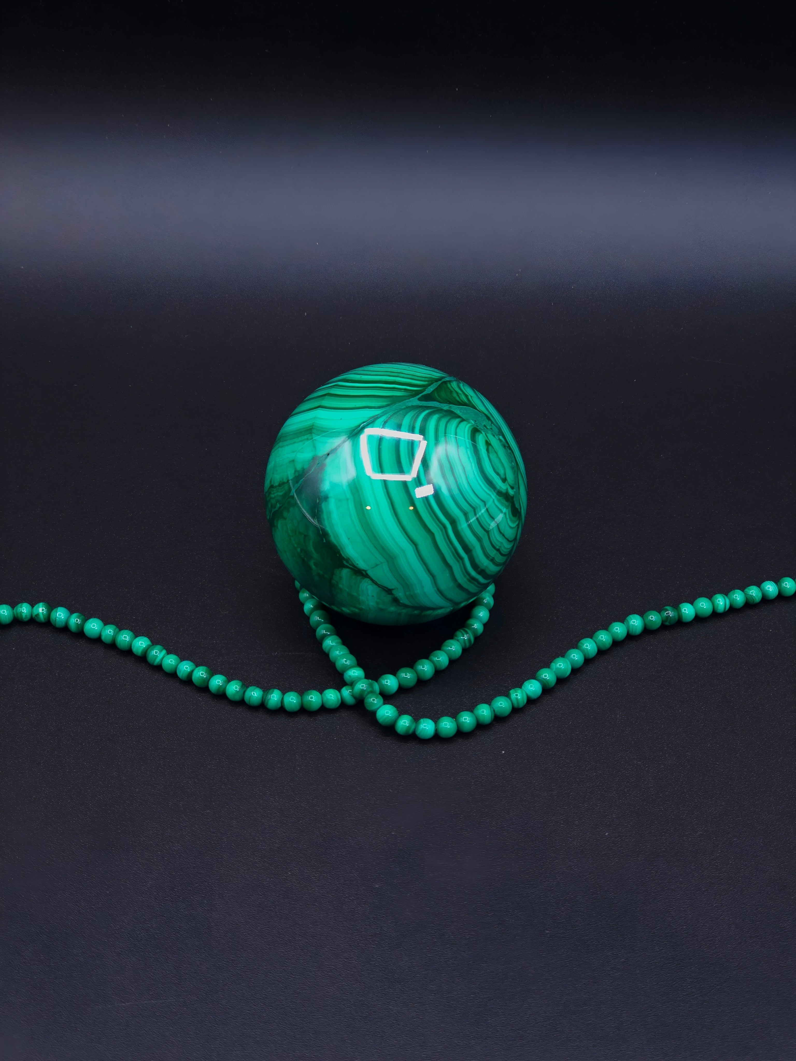Malachite Beads 4mm