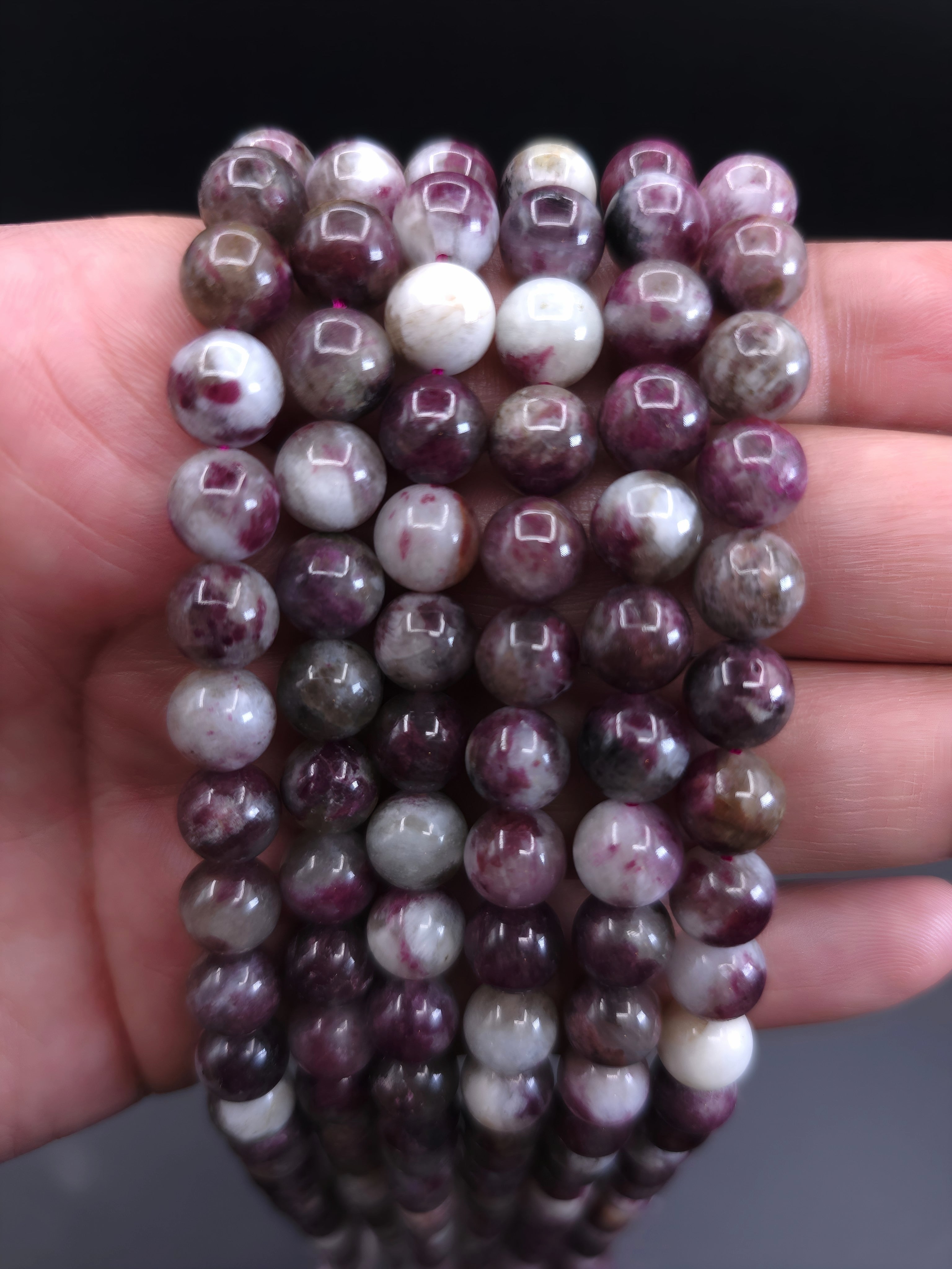 Plum Tourmaline 8mm