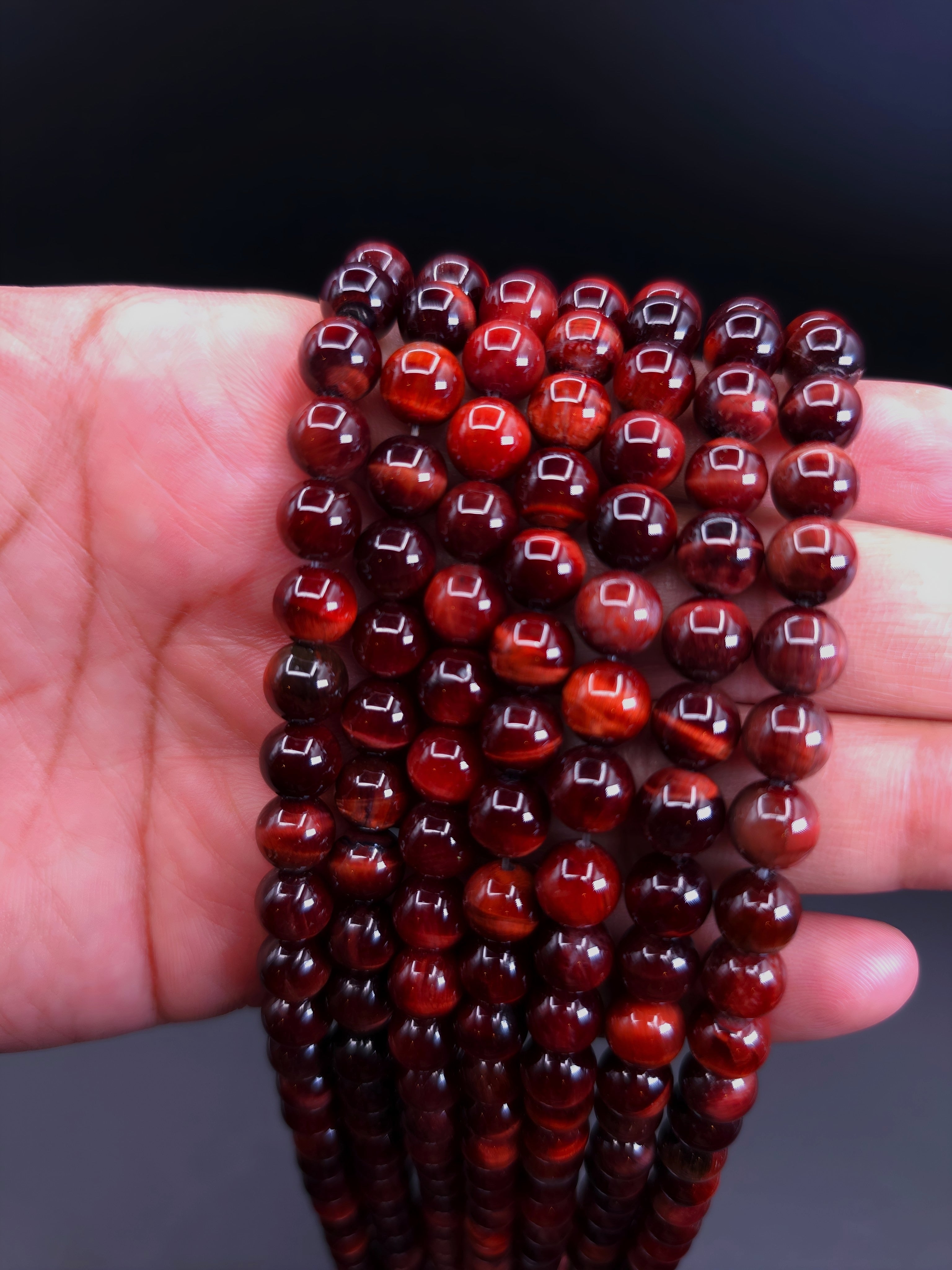 Red Tigers Eye 8mm